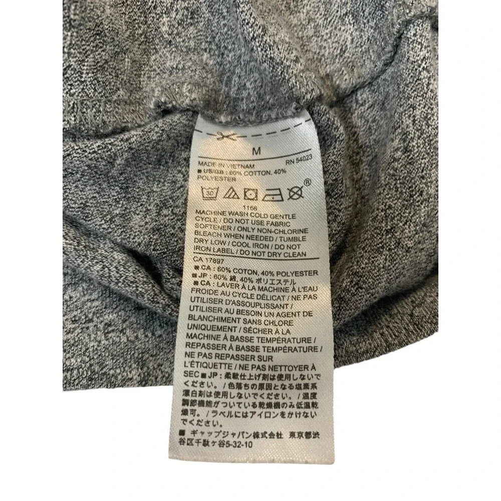 Banana Republic 1/4 Zip Long Sleeve Pullover Men's Size Medium Gray Quick Dry